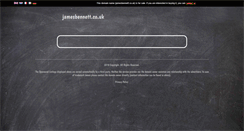 Desktop Screenshot of jamesbennett.co.uk