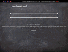 Tablet Screenshot of jamesbennett.co.uk